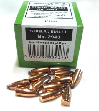Sellier &amp; Bellot Strela 7,62mm S&B .311- 8,0g/123gr- SP /2943