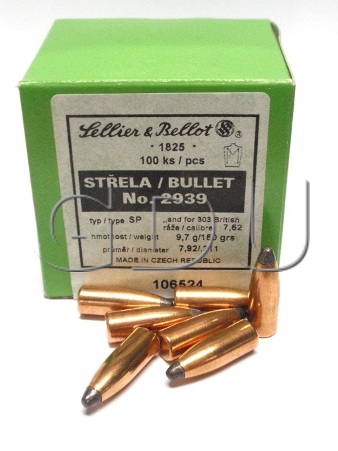 Sellier &amp; Bellot 7,62mm S&B .311- 9,7g/150gr- SP /2939