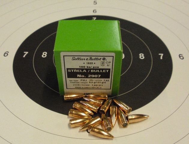 Sellier &amp; Bellot 7,62mm S&B .311- 8,0g/123gr- FMJ /2907