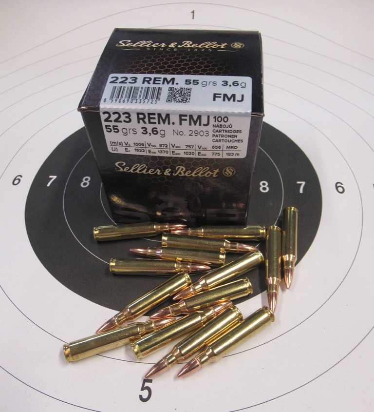 Sellier &amp; Bellot .223 Rem. S&B 3,6g/55gr-FMJ /100ks