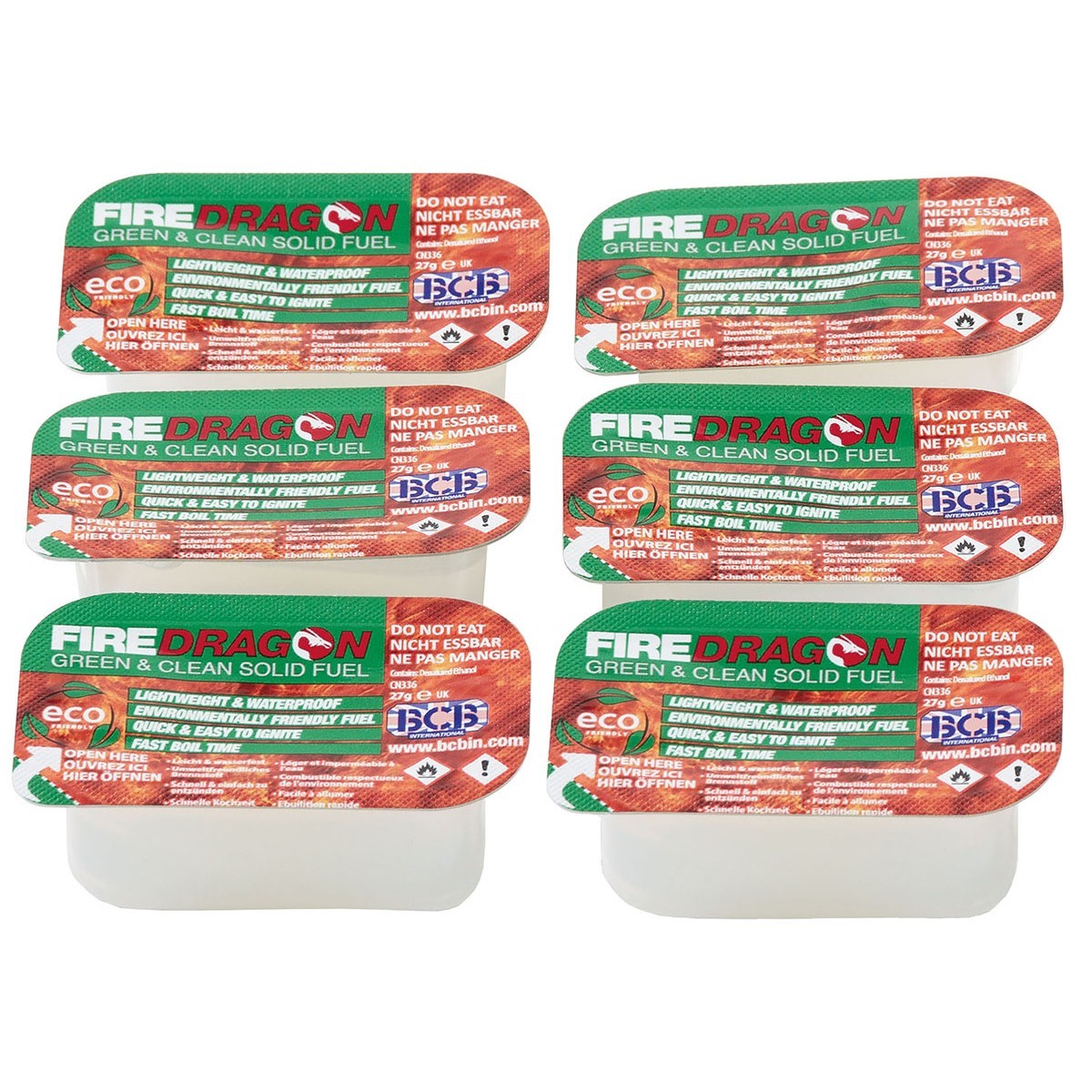 BCB International Ltd. Palivové tablety FIREDRAGON, 162g