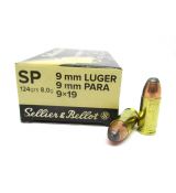 9mm Luger S&B 8,0g/124gr-SP /50ks