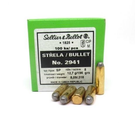 Strela 8mm S&B .318- 12,7g/ 196gr- SP /2941